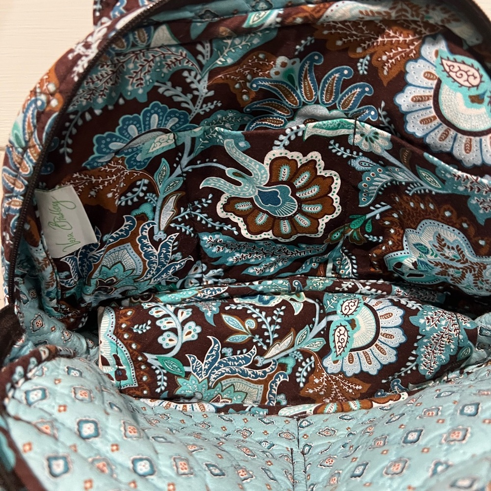 Vera Bradley Blue and Brown Floral Travel Bag Set - Picture 6 of 7
